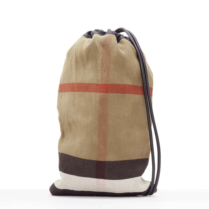 Burberry Cotton sling backpack Brown Good condition - Front View