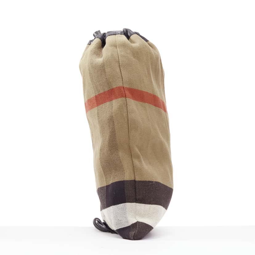 Burberry Cotton sling backpack Brown Good condition - Model View