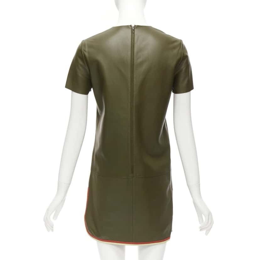Celine Mod Leather Dress Green Leather Very good condition - Box View