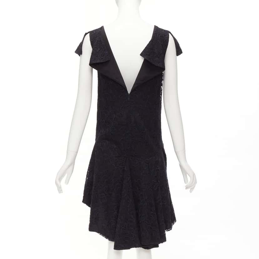 Dior Overlay Ruffle Dress Navy Never worn - Box View