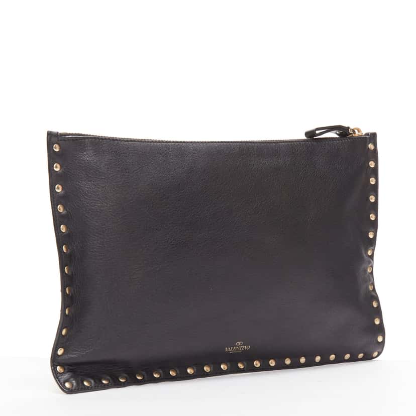 Valentino Garavani Rockstud Black Leather Very good condition - Inside View