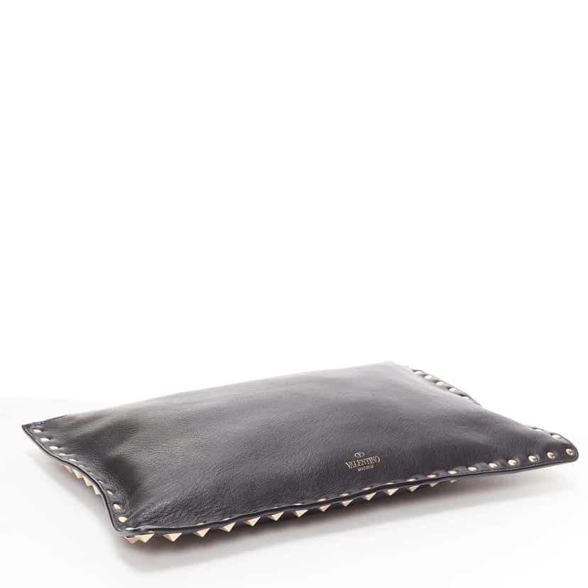 Valentino Garavani Rockstud Black Leather Very good condition - Box View