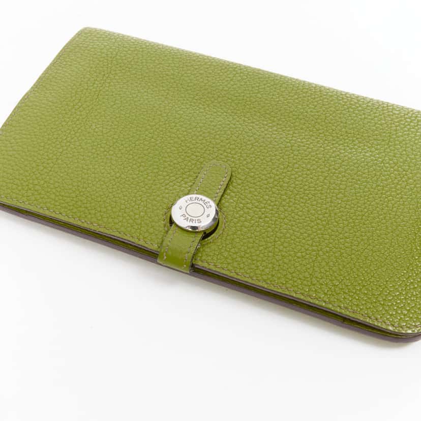 Hermès Dugon Duo Green Leather Good condition - Box View
