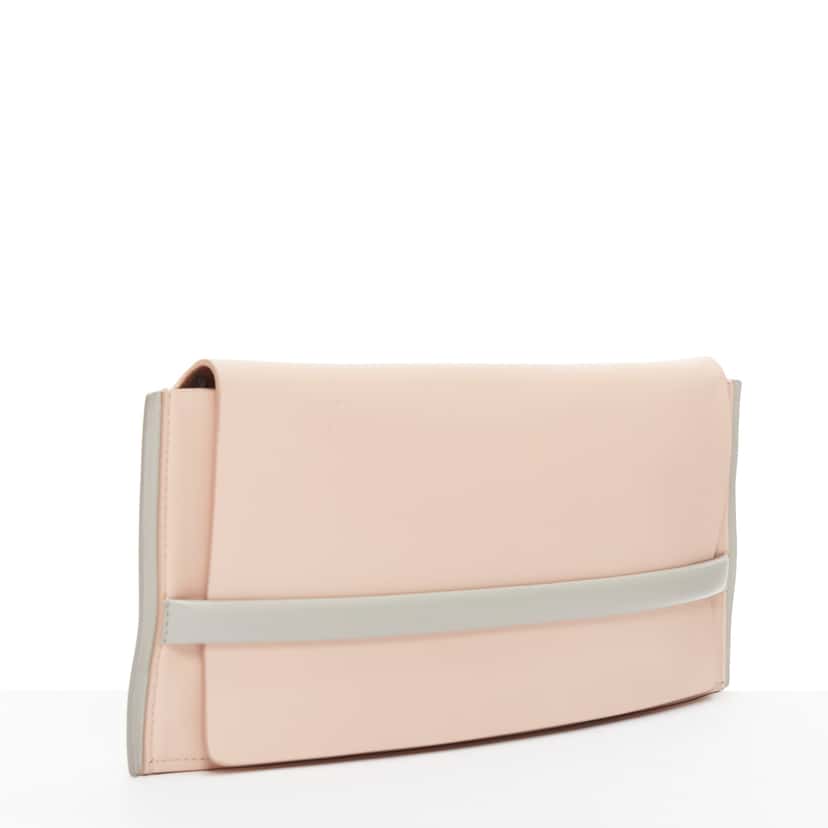 Jil Sander Gold Stud Wristlet Pink Leather Very good condition - Inside View