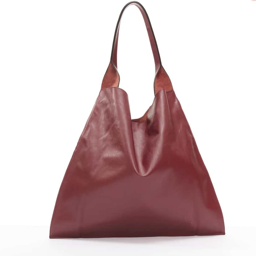 Celine Dual Burgundy Leather Fair condition - Box View