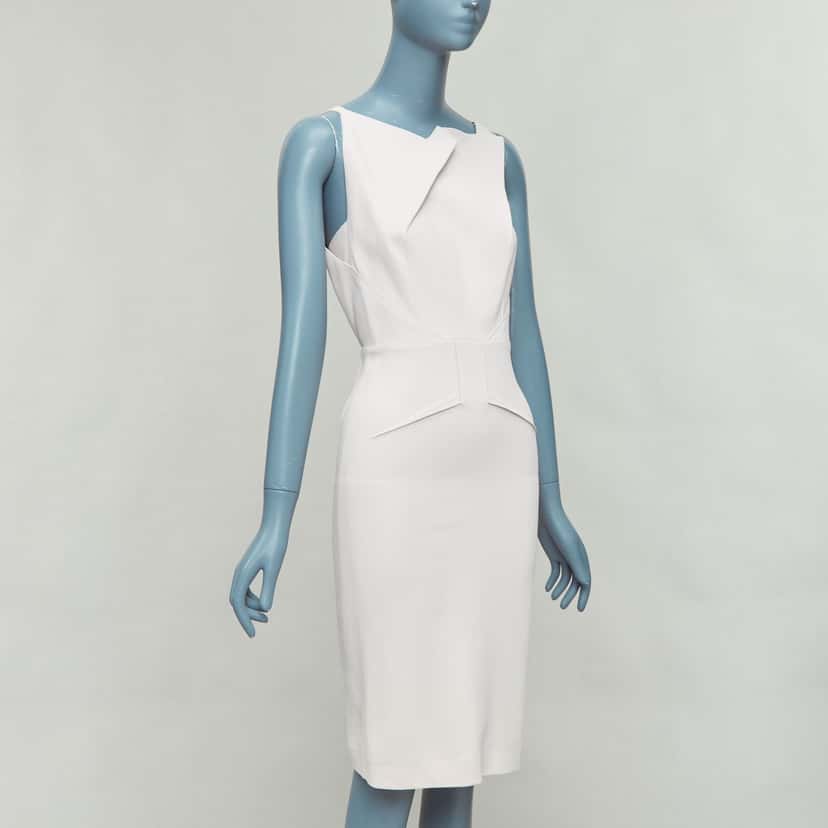 Roland Mouret Origami Pleat Dress Beige Good condition - Inside View