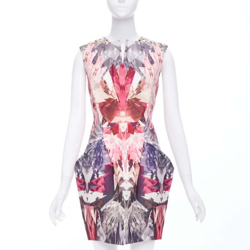 Alexander McQueen Kaleidoscope Pink Wool Very good condition - Front View