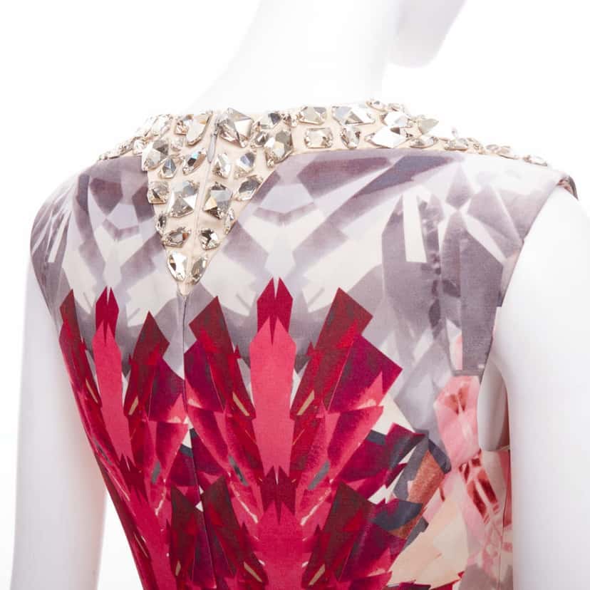 Alexander McQueen Kaleidoscope Pink Wool Very good condition - Back View