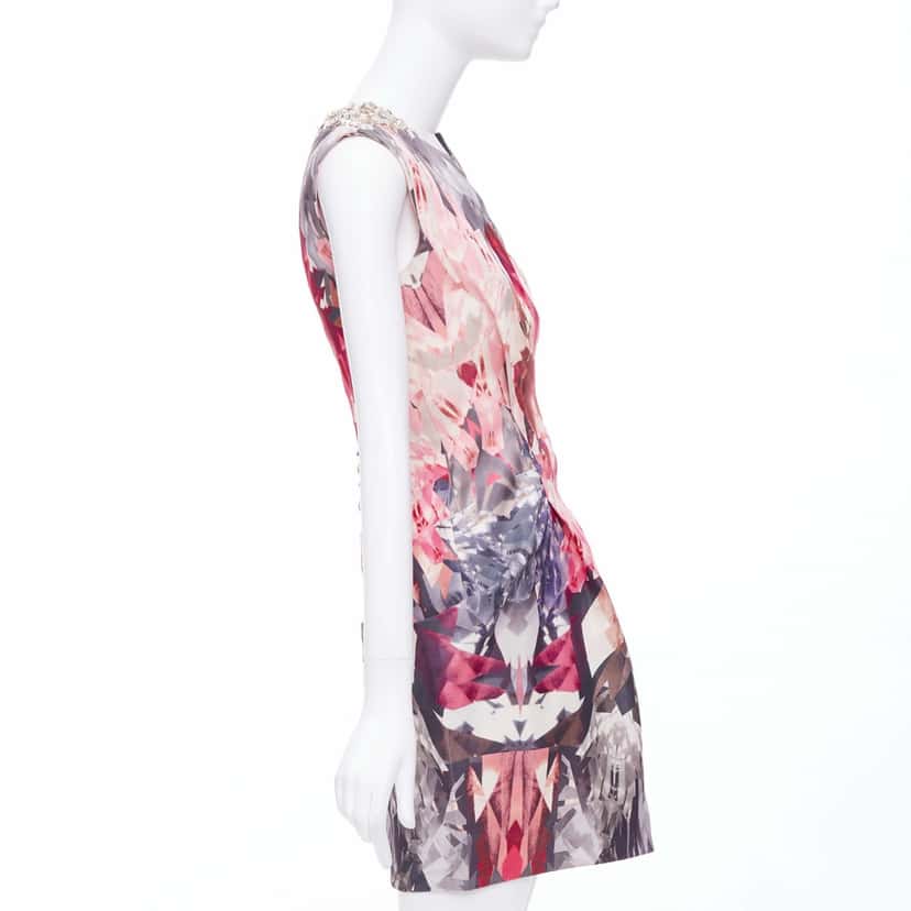 Alexander McQueen Kaleidoscope Pink Wool Very good condition - Model View