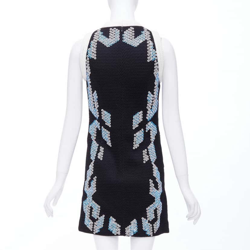 Peter Pilotto Mesh Mini Dress Black Silk Never worn - Box View
