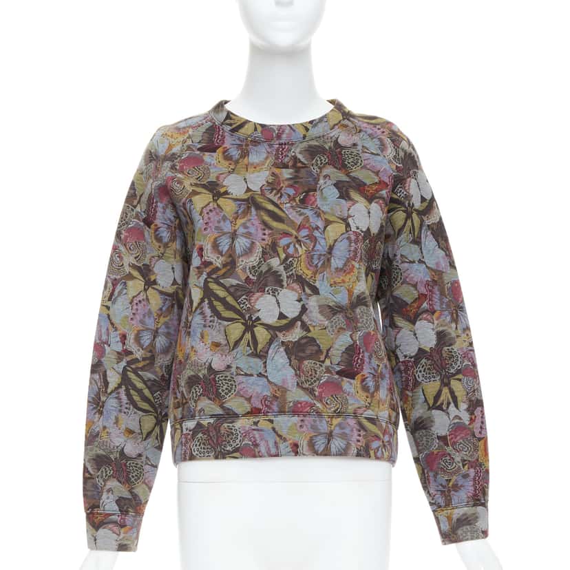 Valentino Garavani Butterfly Pullover Sweater MultiColor Cotton Never worn - Front View