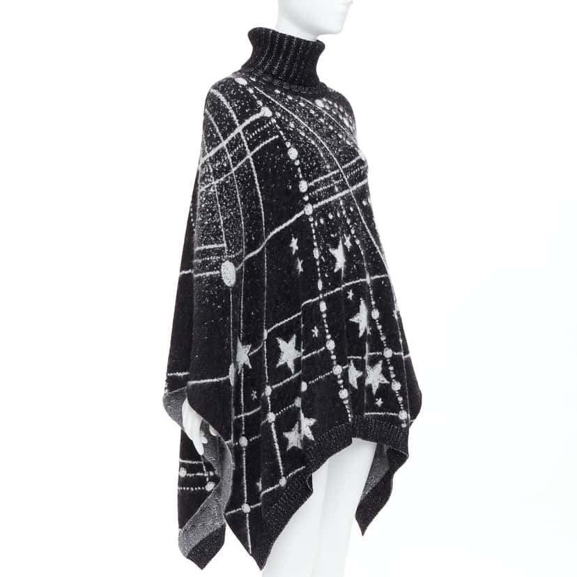 Saint Laurent Constellation Black Viscose Never worn - Inside View