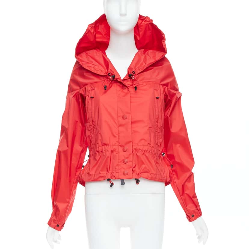 Moncler Red Oversized Windbreaker Red Never worn - Front View