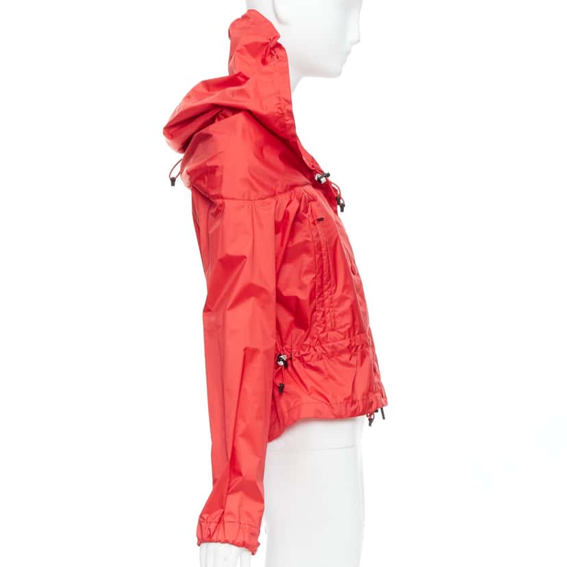 Moncler Red Oversized Windbreaker Red Never worn - Box View