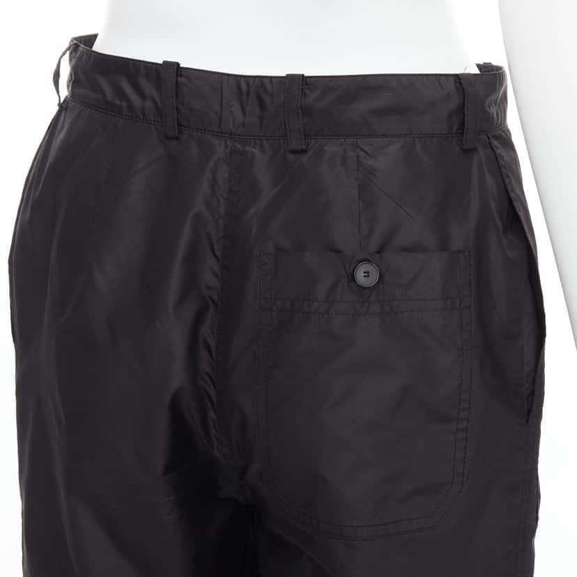 Dior Wide Cargo Pants Black Silk Never worn - Back View