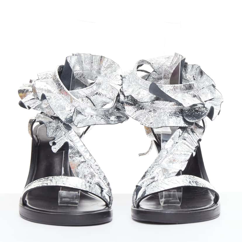 Isabel Marant Aseta Silver Leather Very good condition - Inside View