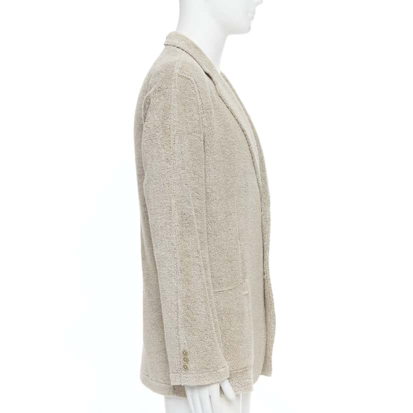 Yohji Yamamoto Beige Jersey Blazer Beige Linen Very good condition - Box View
