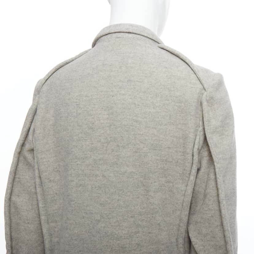 Comme Des Garcons Evergreen Wool Blazer Grey Wool Never worn - Back View