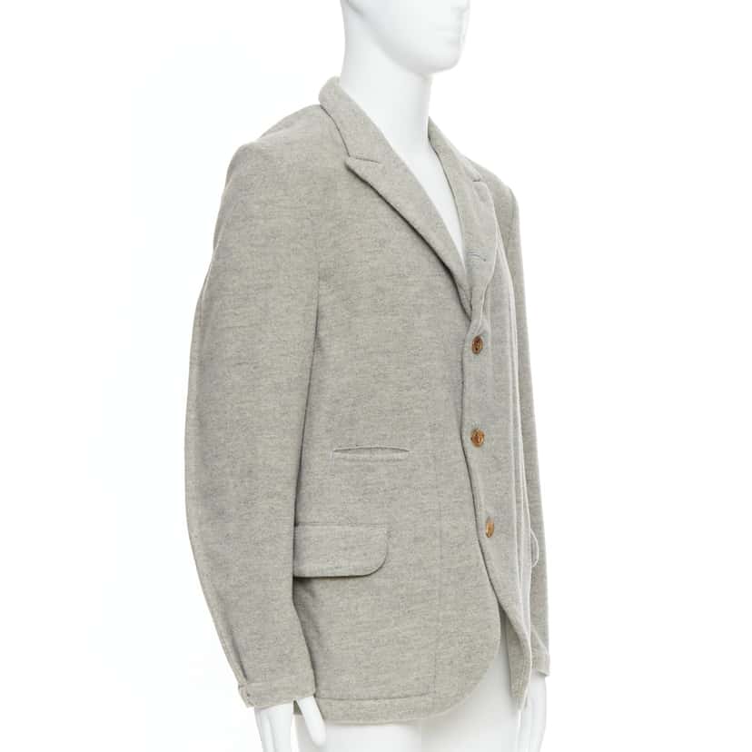 Comme Des Garcons Evergreen Wool Blazer Grey Wool Never worn - Inside View