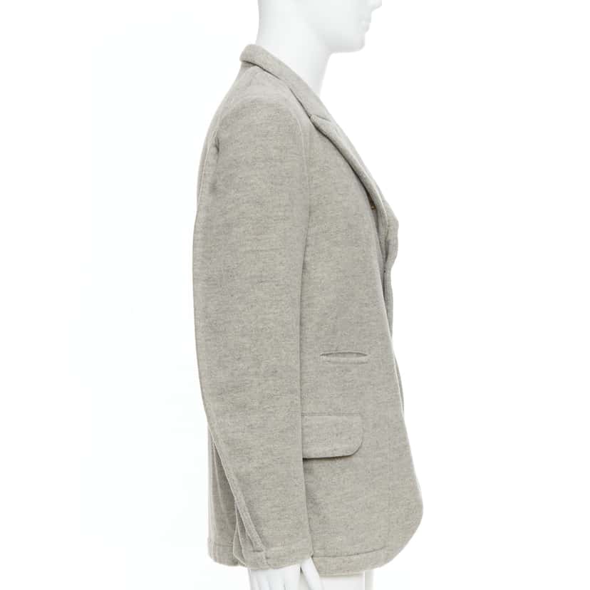 Comme Des Garcons Evergreen Wool Blazer Grey Wool Never worn - Model View