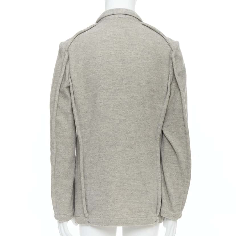 Comme Des Garcons Evergreen Wool Blazer Grey Wool Never worn - Box View