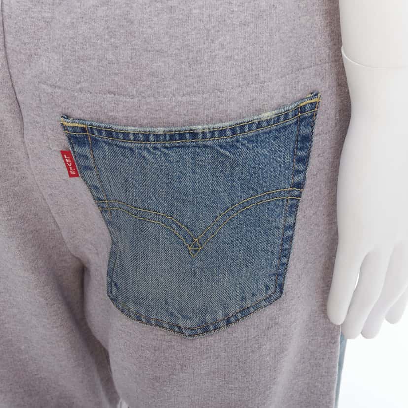 Junya Watanabe Patch Joggers Blue Cotton Never worn - Back View