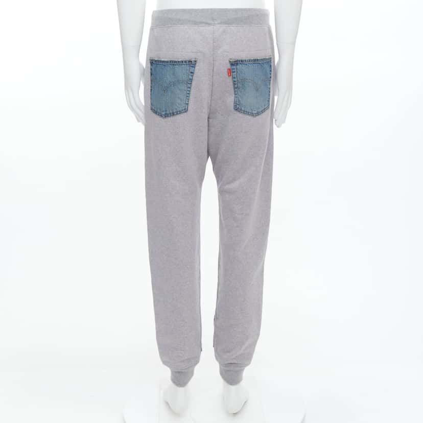 Junya Watanabe Patch Joggers Blue Cotton Never worn - Box View