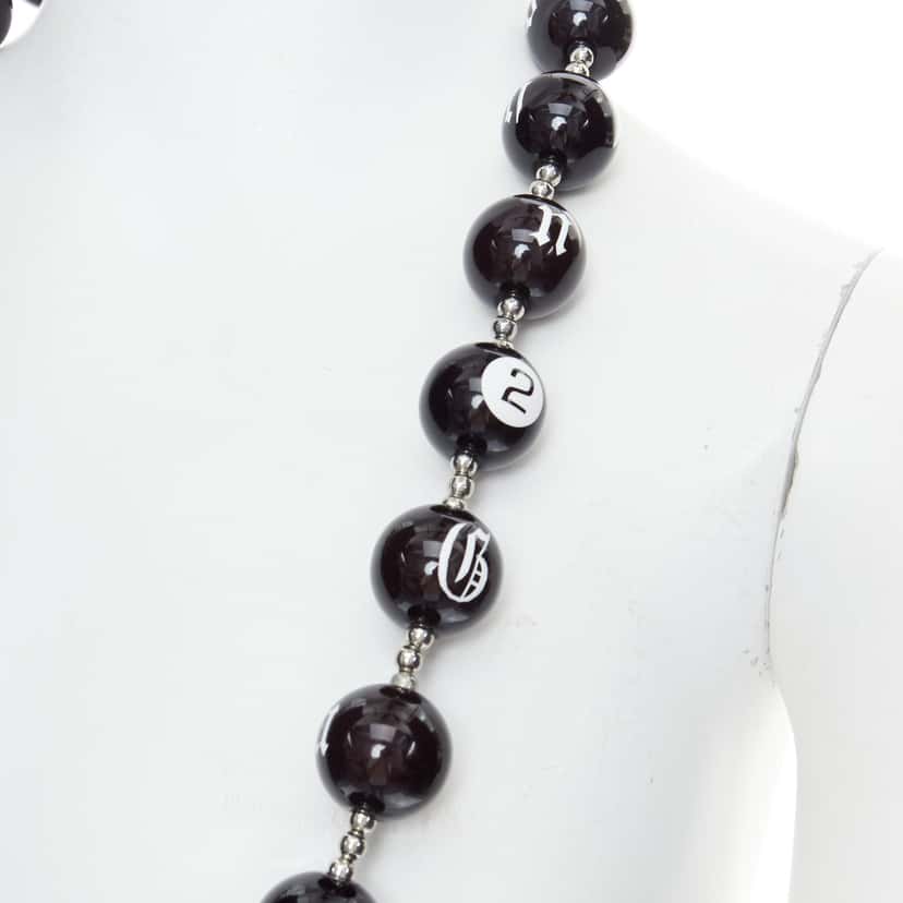 John Galliano Gothic Necklace Black Plastic Good condition - Back View