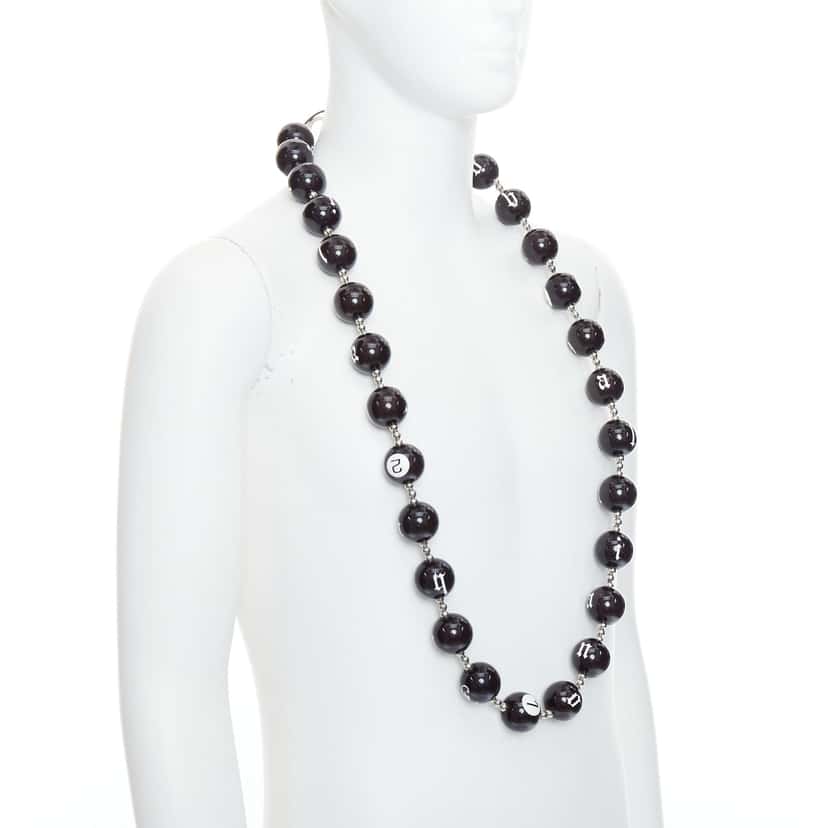 John Galliano Gothic Necklace Black Plastic Good condition - Inside View