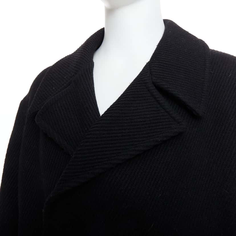 Yohji Yamamoto Black Wool Winter Coat Black Wool Very good condition - Back View