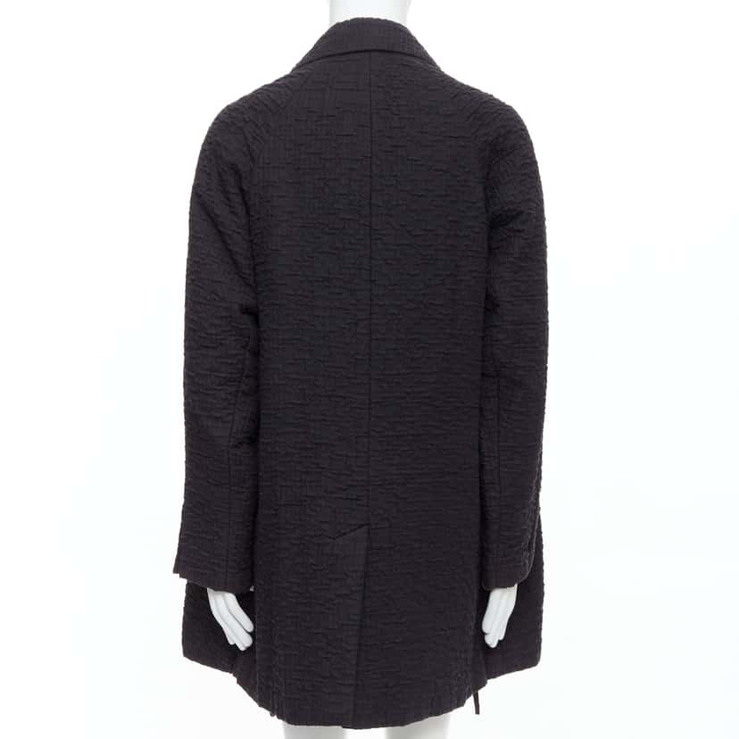 John Rocha Black Flare Raglan Coat Black Fair condition - Box View