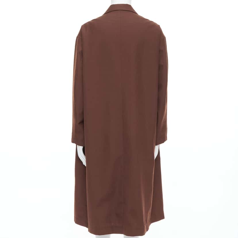 Yohji Yamamoto Brown Long Boxy Coat Brown Never worn - Box View