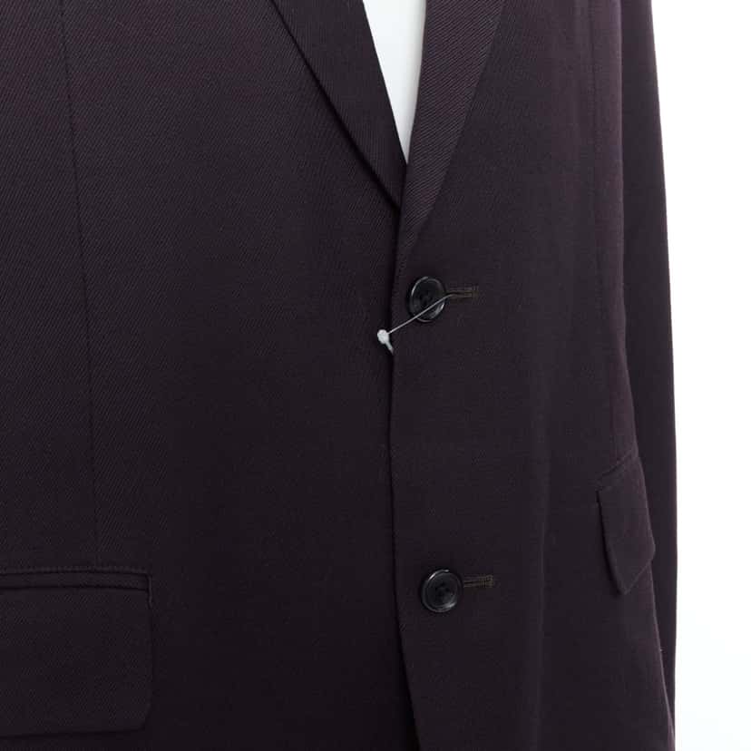 Yohji Yamamoto Black Twill Flap Blazer Black Never worn, with tag - Back View