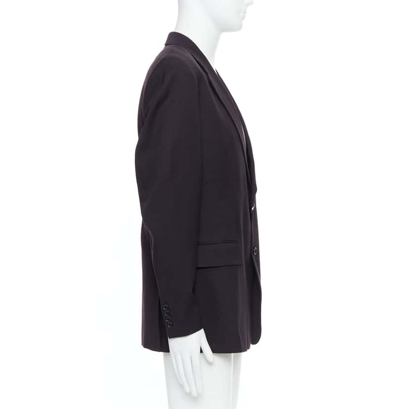 Yohji Yamamoto Black Twill Flap Blazer Black Never worn, with tag - Model View