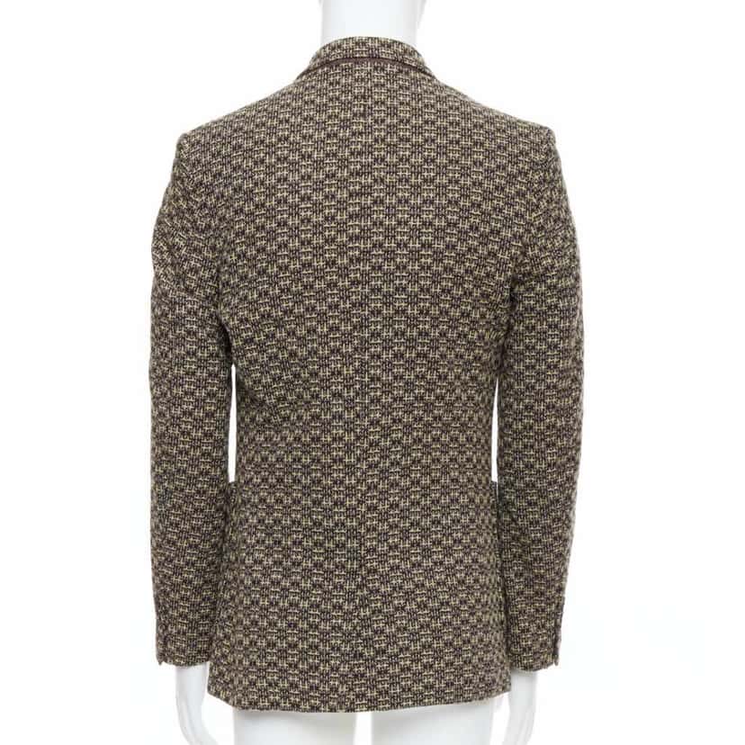 Maison Martin Margiela Brown Tweed Blazer Khaki Wool Very good condition - Box View
