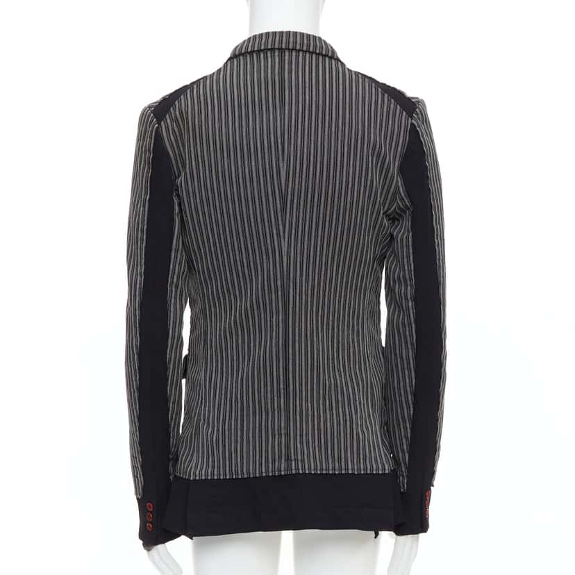 Comme Des Garcons Grey Striped Blazer Grey Wool Very good condition - Box View
