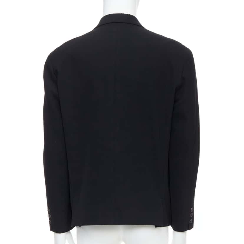 Yohji Yamamoto Black Oversized Blazer Black Wool Good condition - Box View