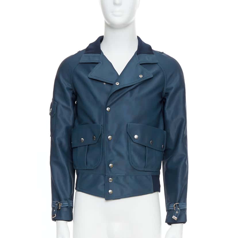 Balenciaga Green Check Overshirt Blue Polyester Very good condition - Inside View