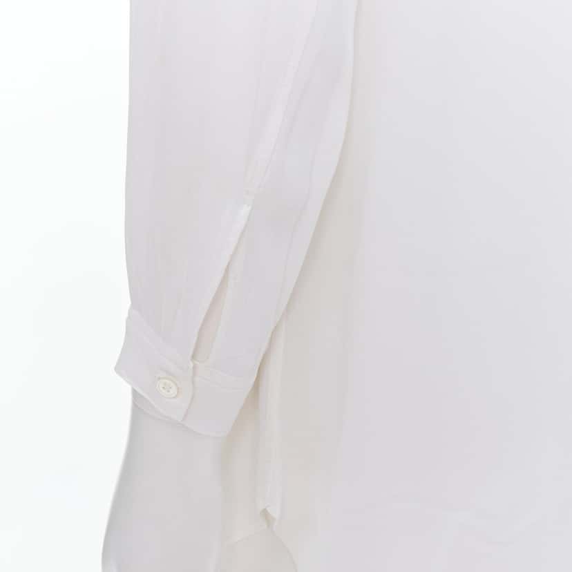 Yohji Yamamoto Drape Sleeve Shirt White Cotton Never worn - Back View