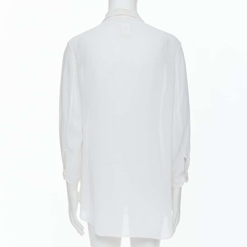 Yohji Yamamoto Drape Sleeve Shirt White Cotton Never worn - Box View