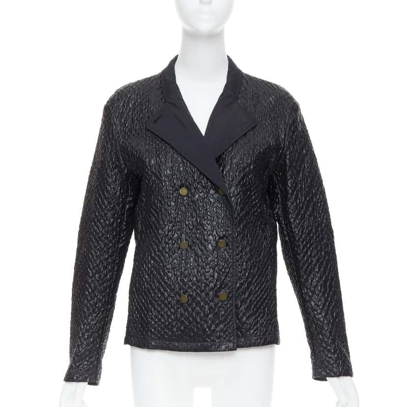 Lanvin Black Cropped Jacket Black Very good condition - Front View