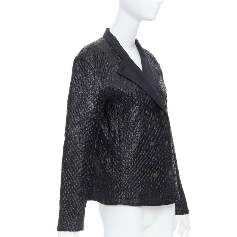 Lanvin Black Cropped Jacket Black Very good condition - Model View