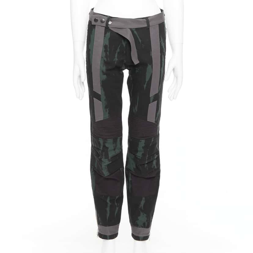 Dries Van Noten Tie Dye Jeans Green Cotton Good condition - Front View
