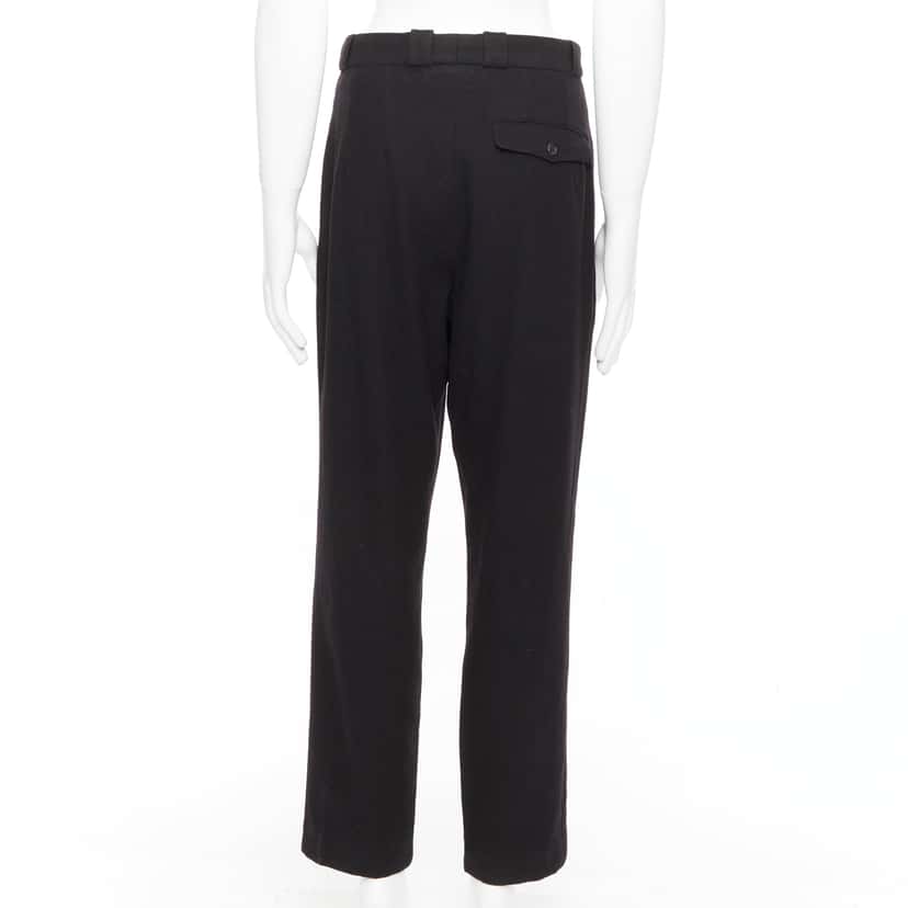 Yohji Yamamoto Pleated Wool Pants Black Wool Never worn - Box View