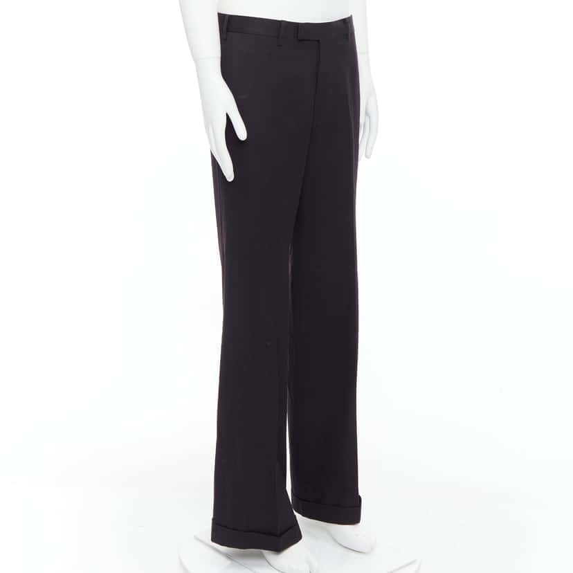 Yohji Yamamoto Wool Blend Pants Brown Very good condition - Inside View
