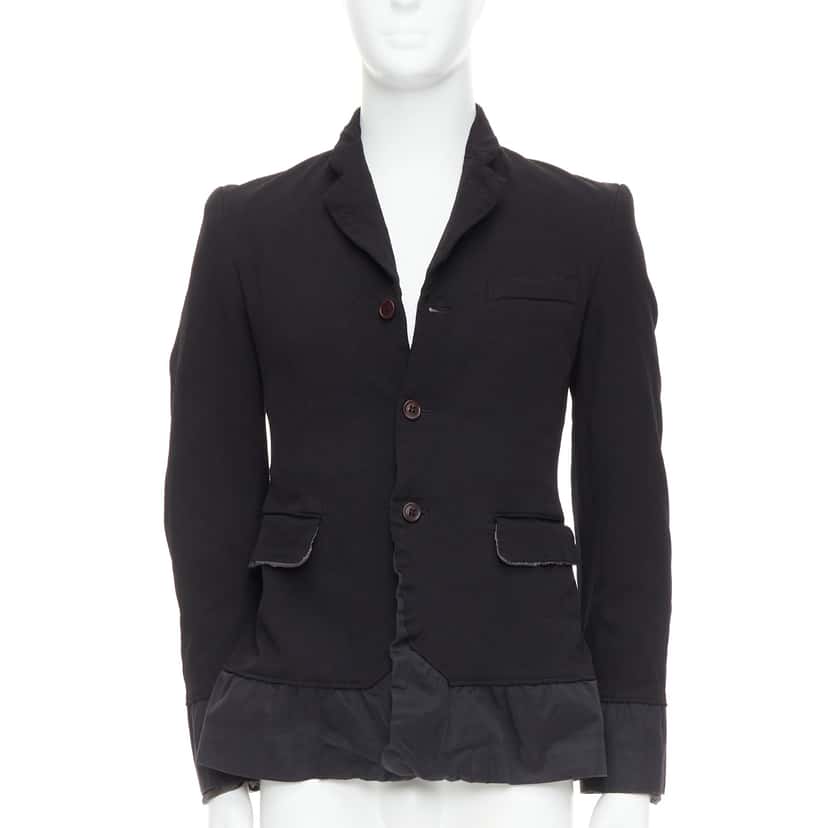 Comme Des Garcons Black Docking Blazer Black Polyester Very good condition - Front View