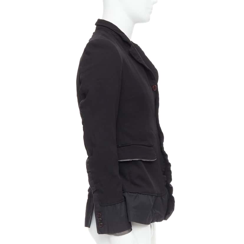Comme Des Garcons Black Docking Blazer Black Polyester Very good condition - Model View