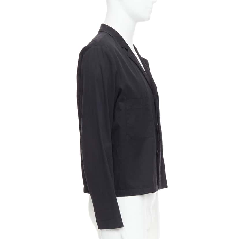 Raf Simons Black Ruched Blazer Black Cotton Fair condition - Box View