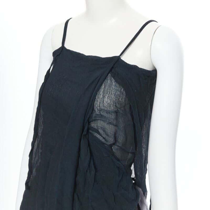 Yohji Yamamoto Shibori Dyed Dress Green Cotton Never worn, with tag - Back View