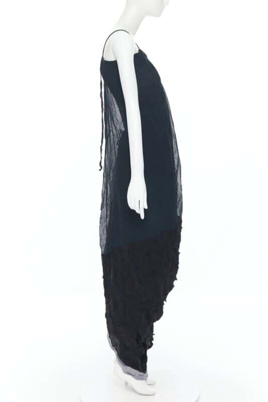 Yohji Yamamoto Shibori Dyed Dress Green Cotton Never worn, with tag - Box View
